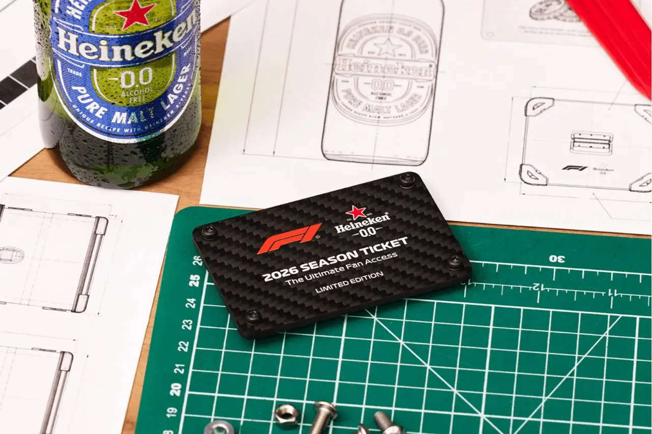 Heineken объявил о выпуске «карбонового абонемента» на все этапы Formula 1, приуроченного к продлению партнёрства с чемпионатом, которое длится уже почти десять лет | Сетка — социальная сеть от hh.ru