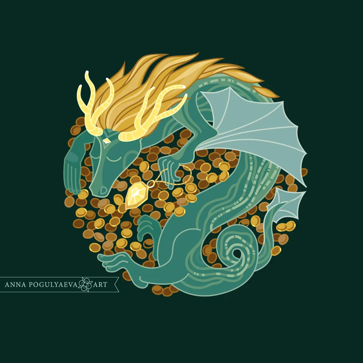 Векторная иллюстрация "Не буди дракона" | Сетка — социальная сеть от hh.ru