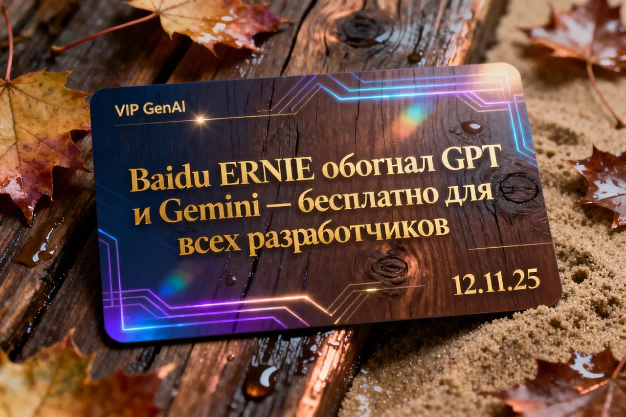 Baidu выпустил ERNIE 4.5 Vision — открытый конкурент GPT-5 и Gemini 2.5 Pro
Китайская компания представила мультимодальную модель, которая превосходит GPT-5 и Gemini 2.5 Pro в 10 из 15 бенчмарков | Сетка — социальная сеть от hh.ru