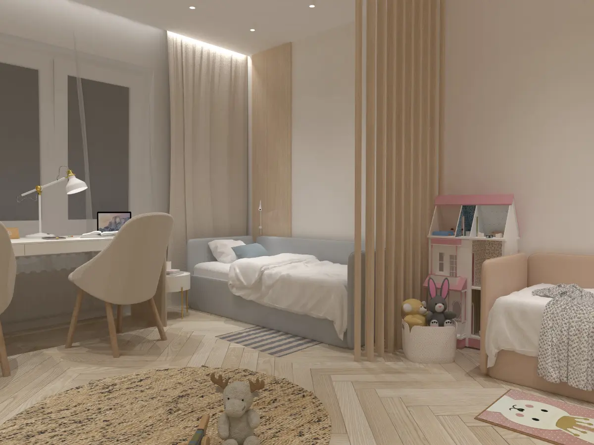 ☀️  Интерьер детской комнаты (19 кв.м.). Санкт-Петербург | Сетка — социальная сеть от hh.ru