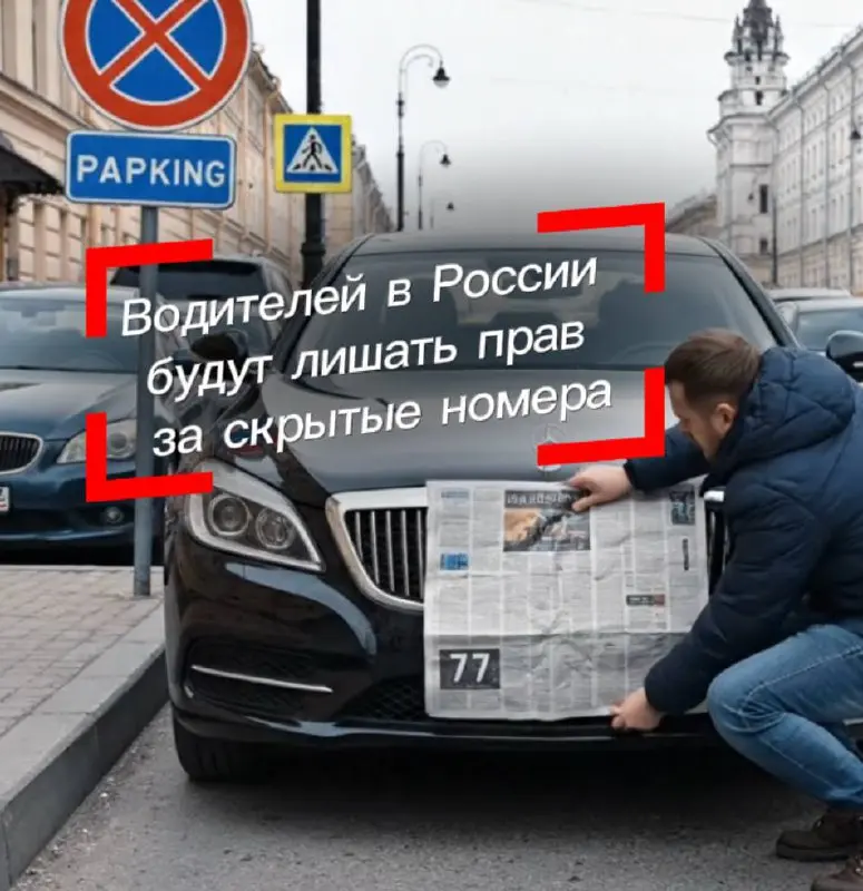 Если раньше за скрытые снегом или бумагой номера выписывали штраф в 5 000 рублей, то теперь нарушителю может грозить лишение водительских прав на срок до 1,5 лет.
Источник: Telegram-канал Прямой эфир | Сетка — социальная сеть от hh.ru
