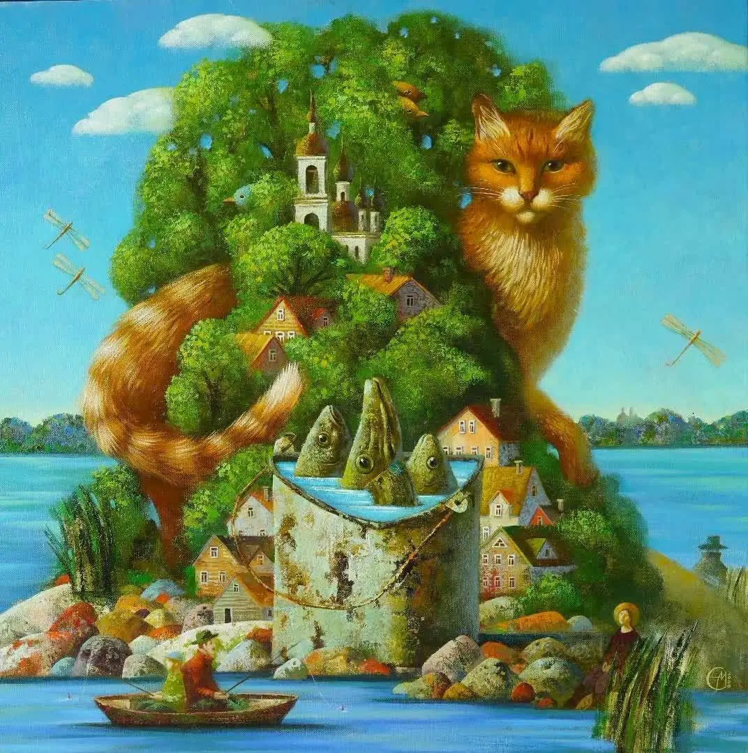 Мария Самолётова,
"Рыбное место"
Воскресный #Арт@poldner. #Коты@poldner | Сетка — социальная сеть от hh.ru