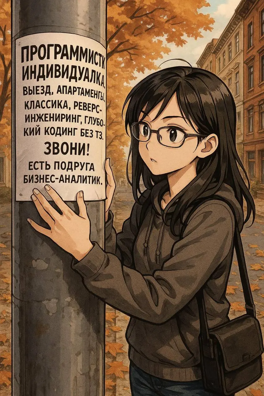 Текстовый «боян» в эпоху AI
🍊 Рубрика: Воскресная манга
Сгенерировано через ИИ
👍 Нашел на просторах интернета фразу, немного подшаманил в AI
Бустануть ⬆️
Мой Pinterest | Мой Threads
#ДубовсковПсихолог... | Сетка — социальная сеть от hh.ru