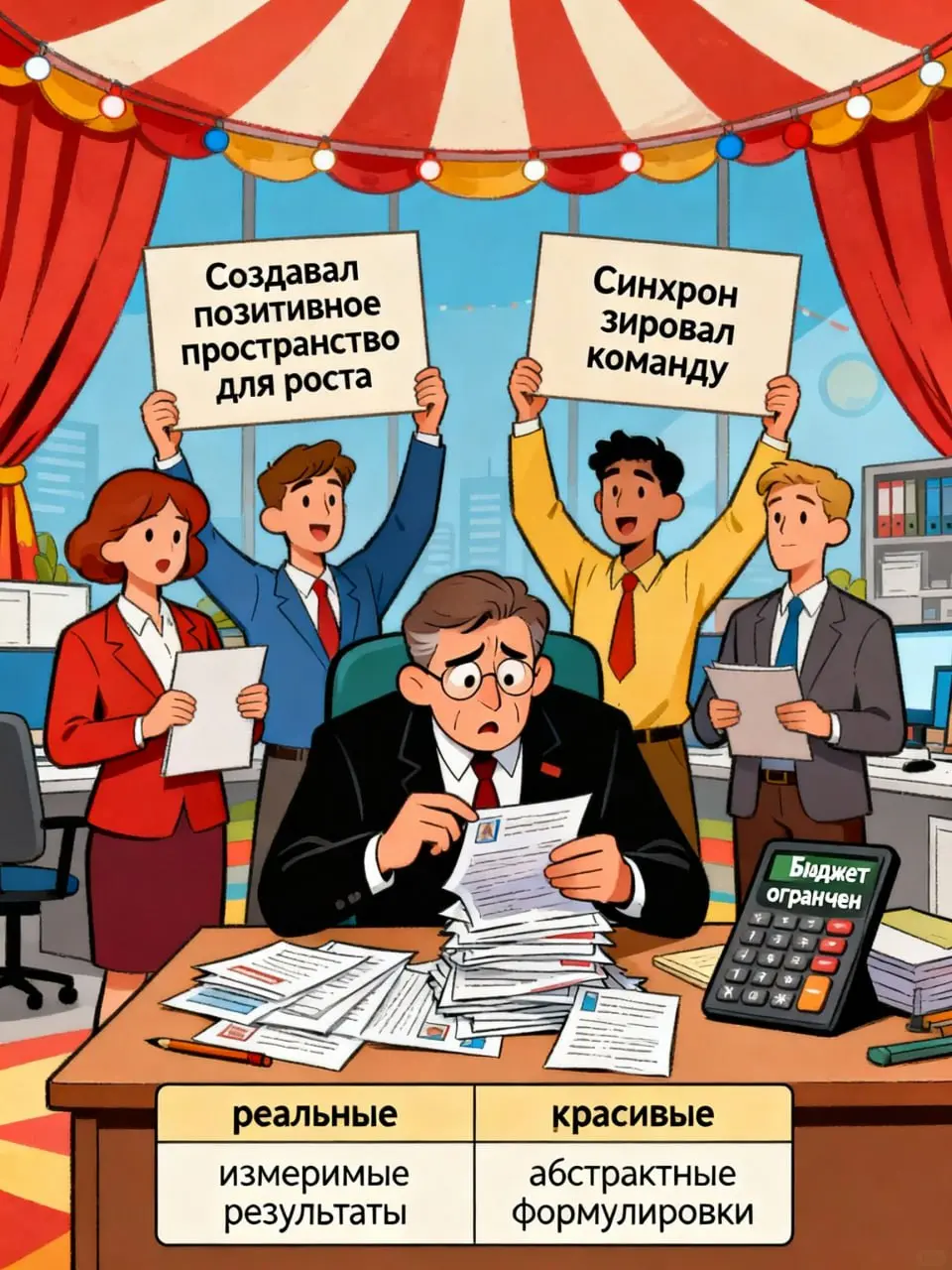 Когда приходит сезон «Самооценки за квартал»
Воздух наполняется напряжением и легким запахом корпоративного лицемерия | Сетка — социальная сеть от hh.ru