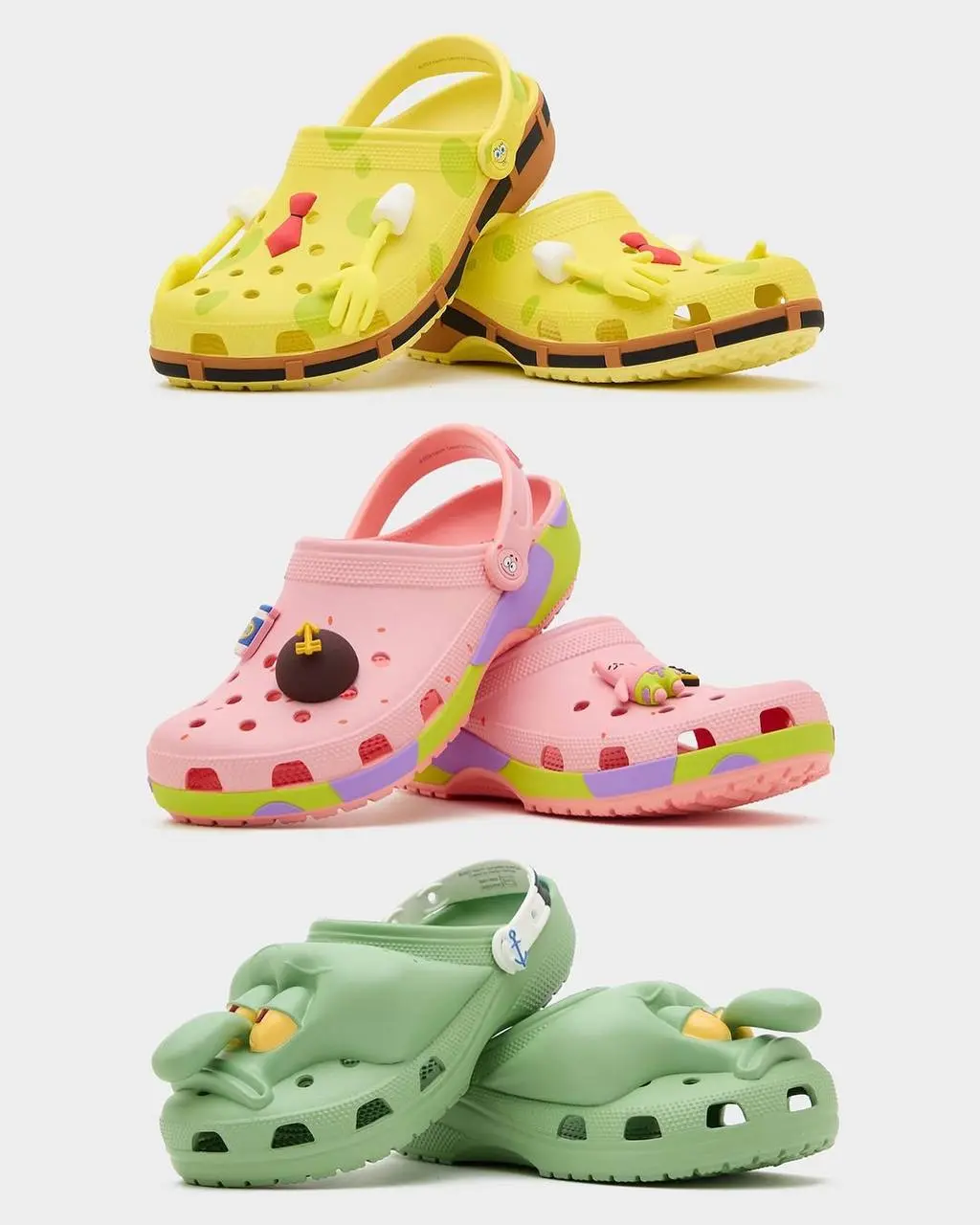Crocs выпустил клогги с лицом Сквидварда. Это пополнение коллекции тапочек со Спанч Бобом и Патриком. Дроп намечен на 11 декабря, а ожидаемый прайс — 75 баксов (6 тысяч рублей).
Мудовые 😔 | Сетка — социальная сеть от hh.ru