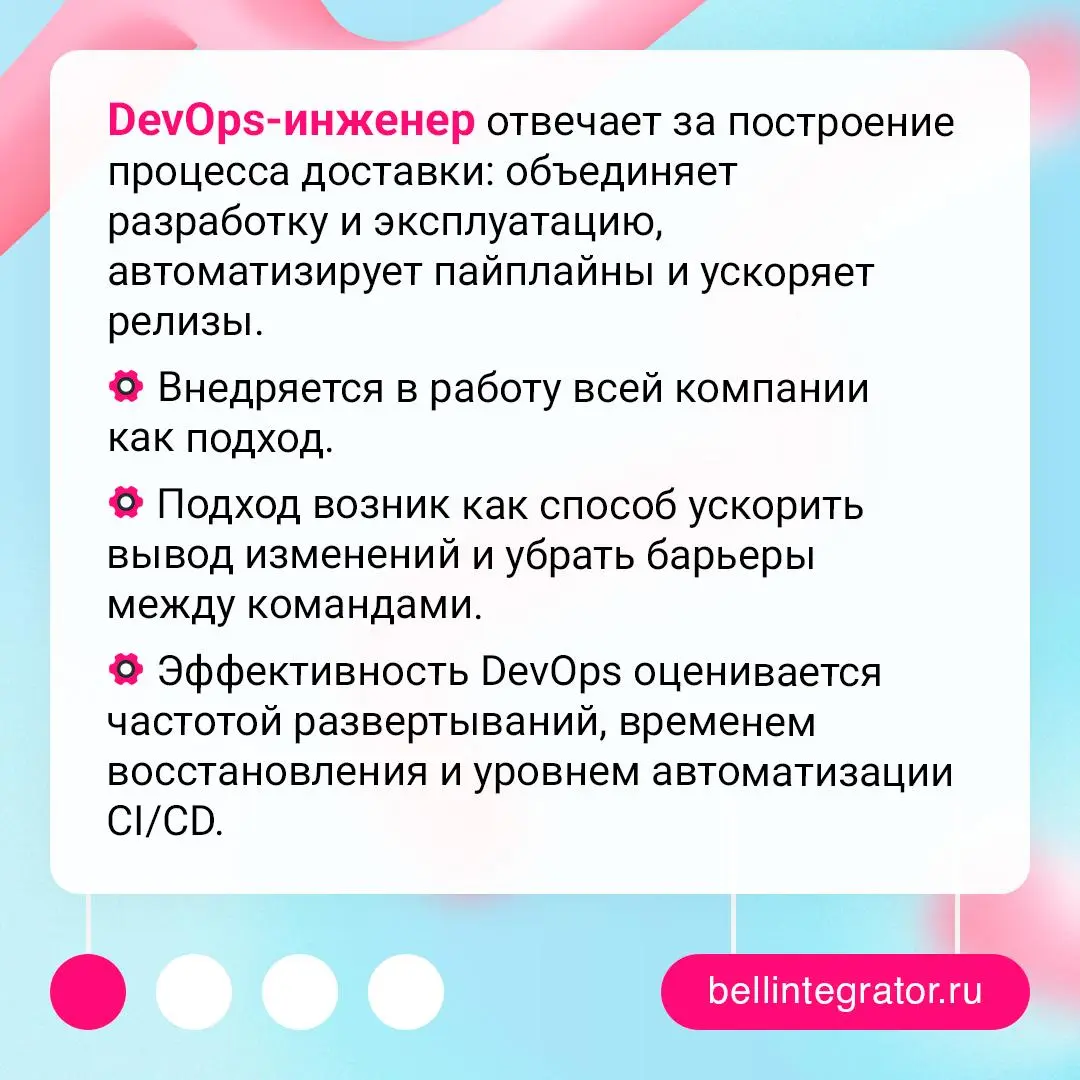 Два подхода к инженерии: DevOps и SRE 🗂
DevOps ускоряет поставку, SRE обеспечивает стабильность — вместе они формируют сбалансированный инженерный подход | Сетка — социальная сеть от hh.ru