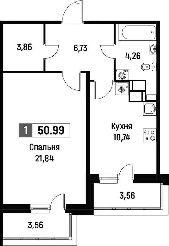 Как вам такая однушка в ЖК фотограф?) | Сетка — социальная сеть от hh.ru