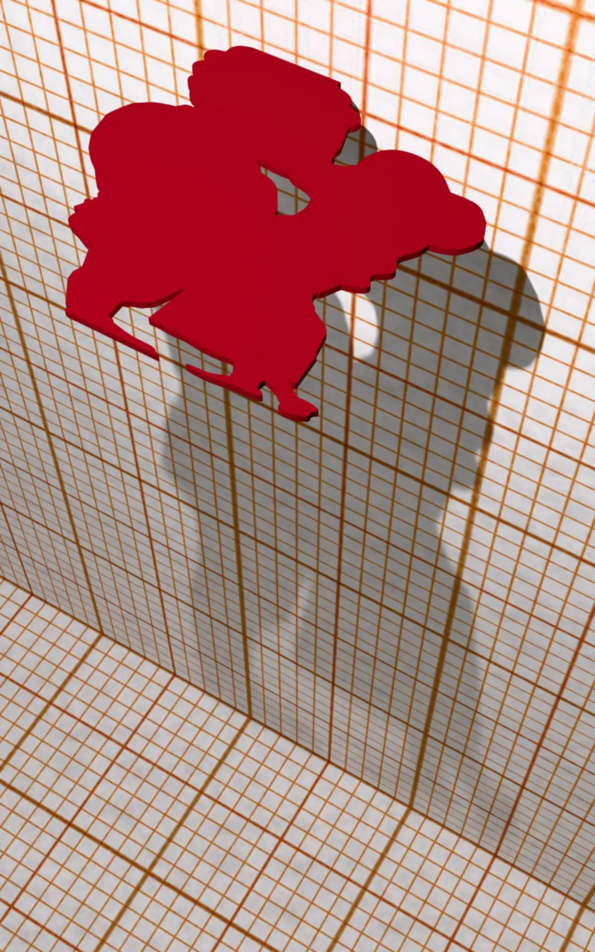 Силуэтная иллюзия с анаморфизмом тени | Сетка — социальная сеть от hh.ru