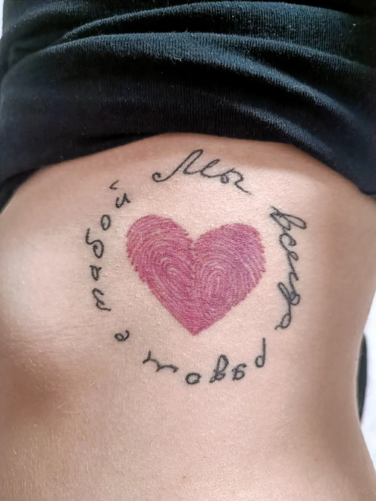 ❤️ Памятная тату с настоящими отпечатками | Сетка — социальная сеть от hh.ru