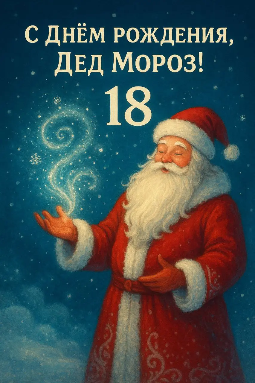 🎄 С Днём рождения, Дед Мороз!
Сегодня, 18 ноября, все празднуют рождение главного волшебника страны, и символично, что дата сама буквально дышит магией.
🔮 18 число магов и волшебников | Сетка — социальная сеть от hh.ru