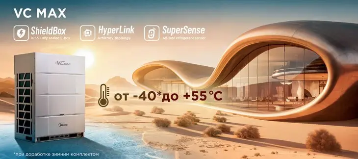 📘 В журнале АВОК 82025 вышла статья "VRF Midea серии VC MAX"
Модельный ряд мультизональных систем Midea самый широкий из представленных на нашем климатическом рынке | Сетка — социальная сеть от hh.ru