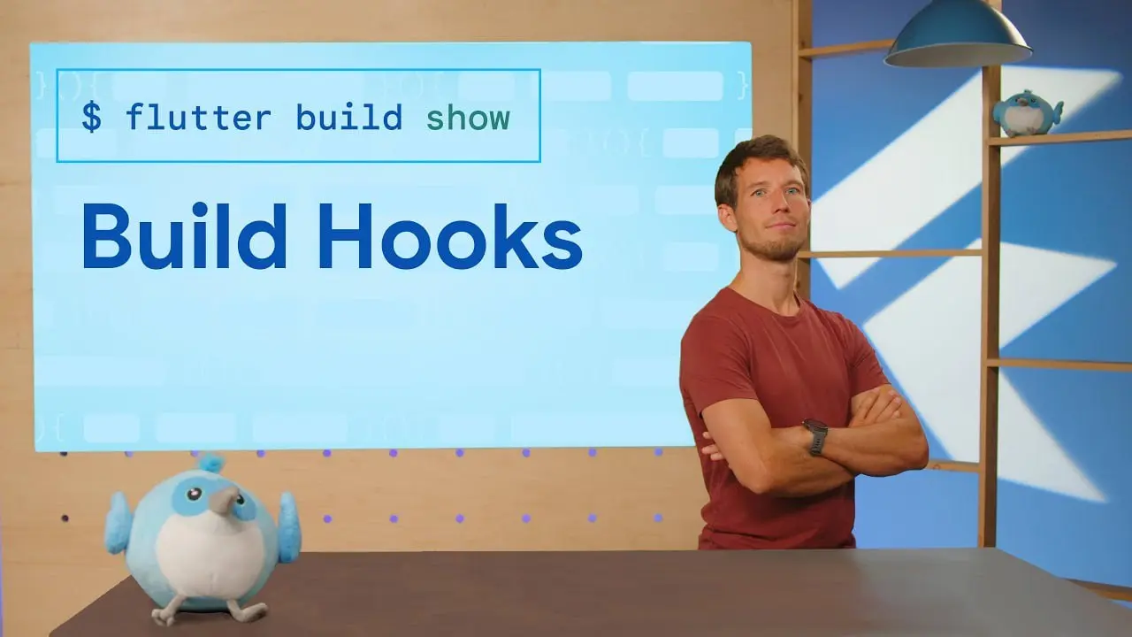 Flutter Build Show(Build hooks): В новом выпуске Daco Harkes рассказывает про Build hooks.
https://youtu.be/AxNF5dj8HWQ?si=oehRql5-YpjqFHve | Сетка — социальная сеть от hh.ru