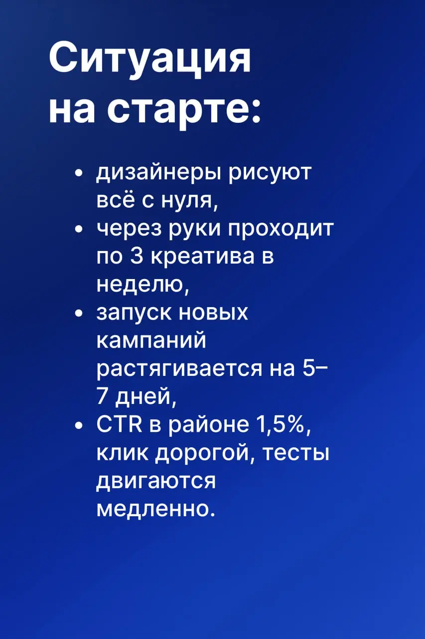 💲Этот пост сократит вам 5 дней на креативы
Когда мы начинаем разбирать процессы в маркетинге и продажах, почти всегда всплывает одно и то же: «Да, руками долго, но пока времени на автоматизацию нет» и... | Сетка — социальная сеть от hh.ru