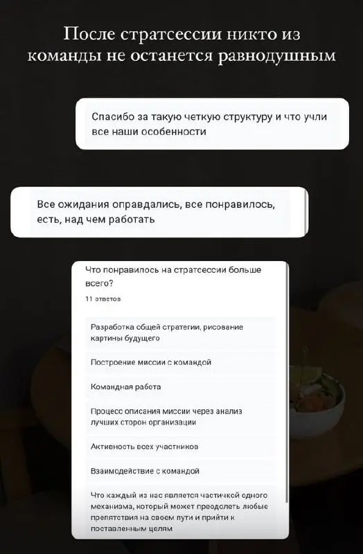 В чем уникальность моих стратсессий для команд?
Более 12 лет я работаю с людьми, персоналом, бизнесами | Сетка — социальная сеть от hh.ru