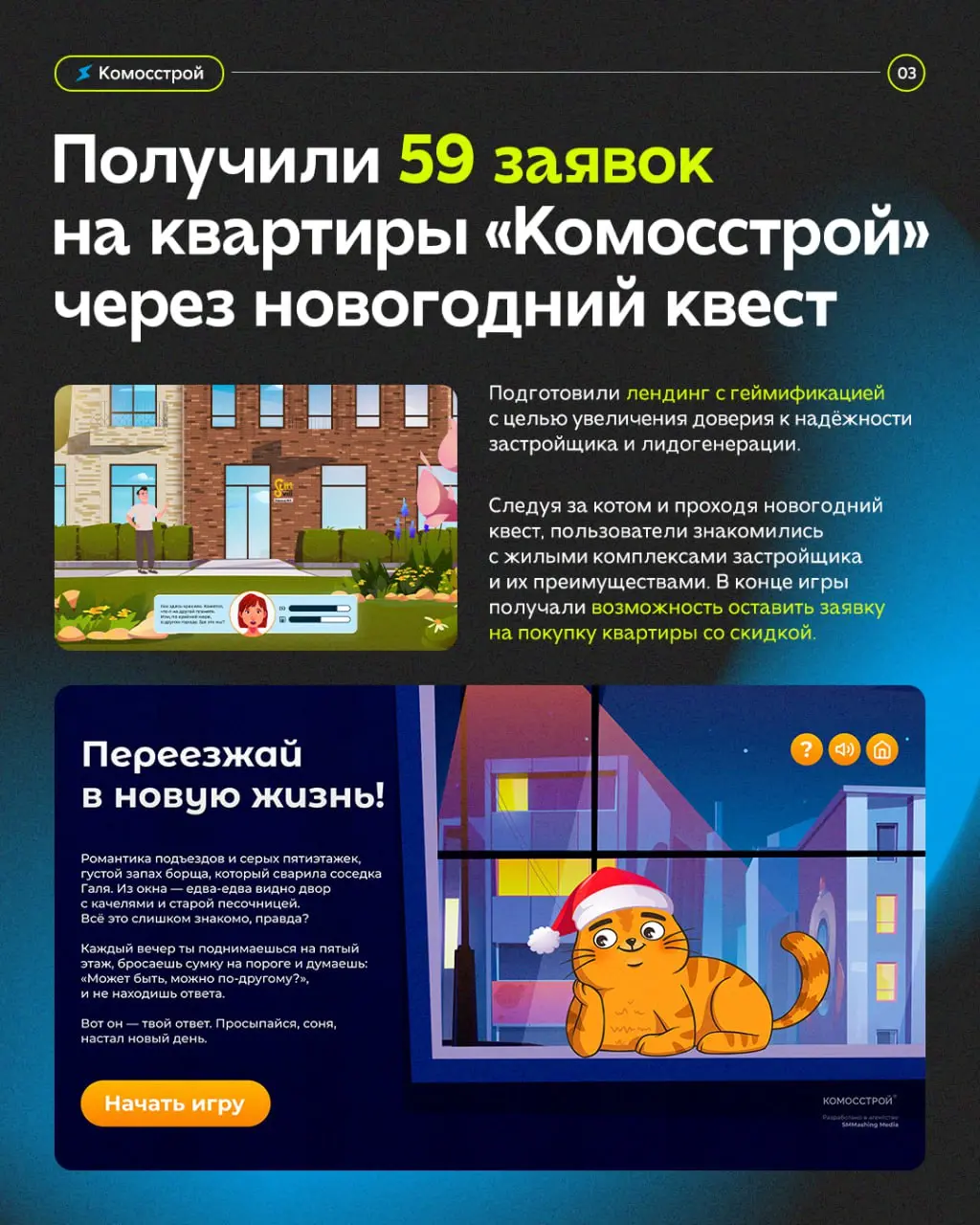 Раздаём новогоднее настроение!💙
На примере новогодних спецпроектов показываем, как нестандартные механики приводят клиентов к бренду | Сетка — социальная сеть от hh.ru