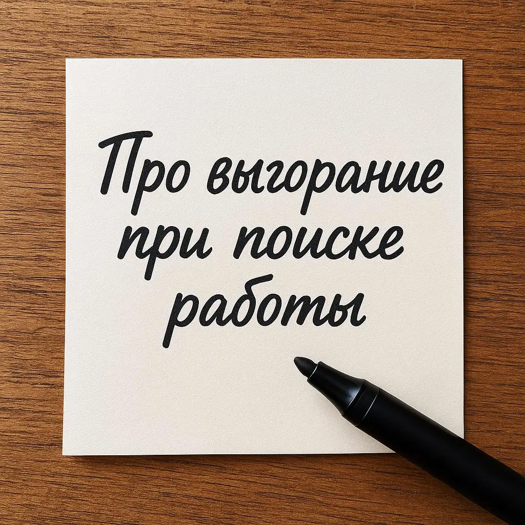 Про выгорание при поиске работы | Сетка — социальная сеть от hh.ru