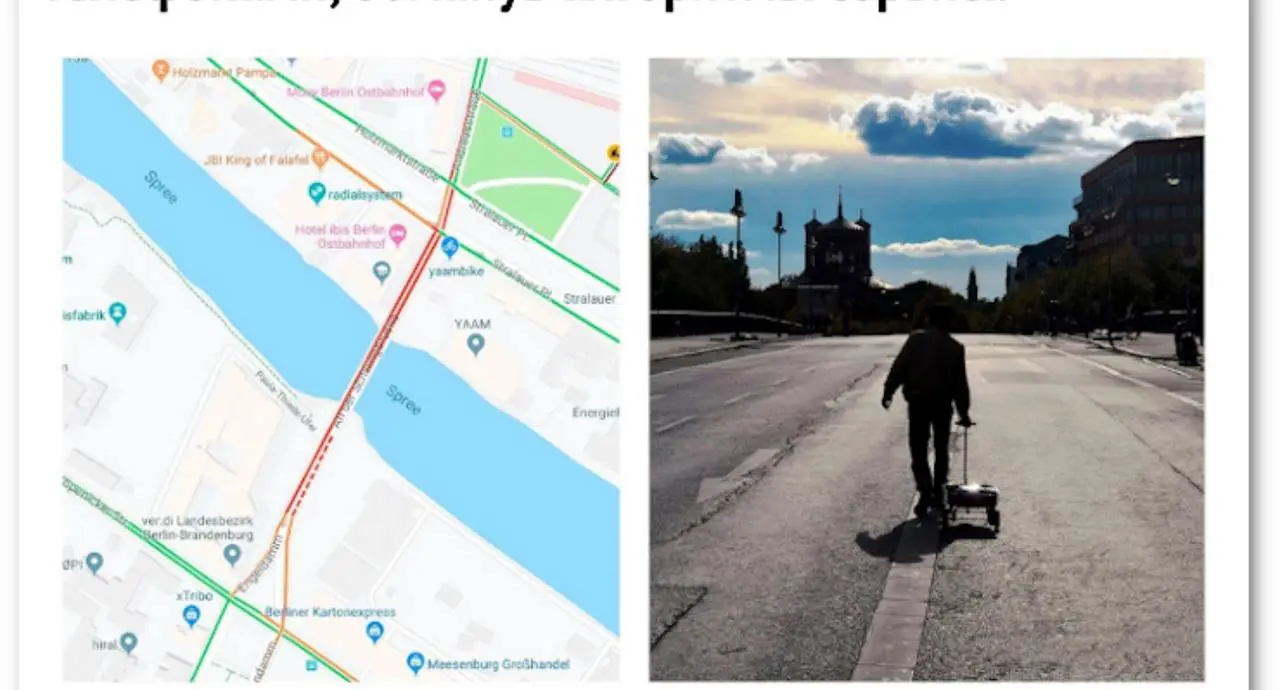 Можно ли обмануть Google Maps?
Однажды немецкий исследователь Саймон Векерт во время демонстрации в Берлине заметил, что карта визуализирует концентрацию людей как пробку из транспортных средств и под... | Сетка — социальная сеть от hh.ru