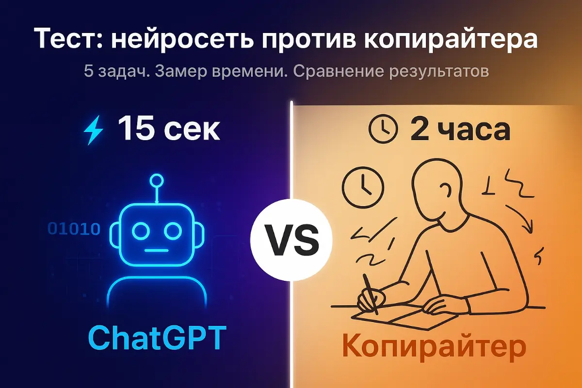 Тест: ChatGPT против копирайтера на реальных задачах | Сетка — социальная сеть от hh.ru