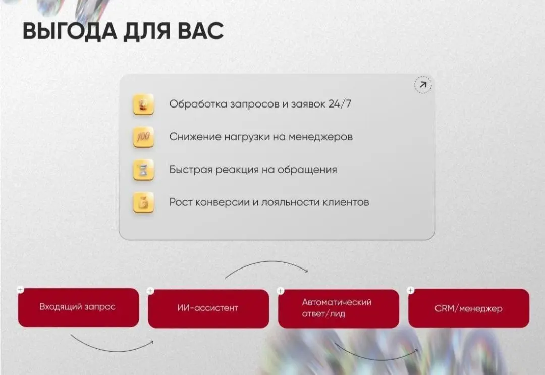 ХОЧЕШЬ ИИ-АССИСТЕНТА В ПОДАРОК?
Avimagnit представляет мощный инструмент на базе искусственного интеллекта для автоматизации и увеличения продаж через Авито | Сетка — социальная сеть от hh.ru