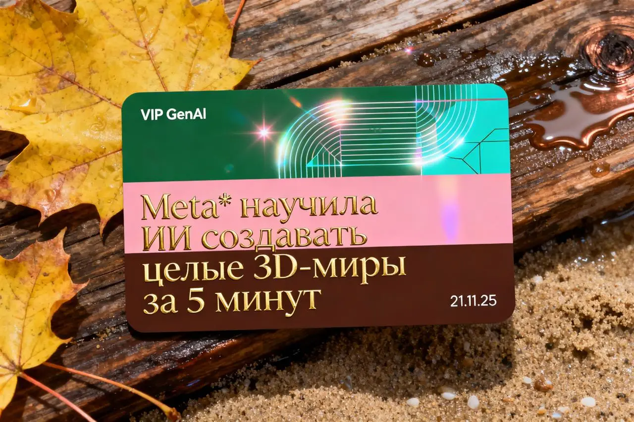 Meta* запустила WorldGen — генерацию интерактивных 3D-миров из текста — теперь за 5 минут создаёшь полноценную игровую локацию с физикой, навигацией и коллизиями | Сетка — социальная сеть от hh.ru