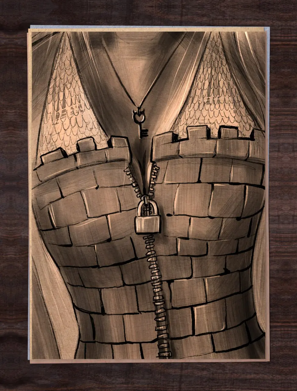 #inktober 14 (Замок) | Сетка — социальная сеть от hh.ru