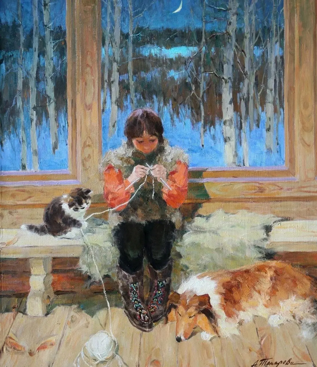 Александра Токарева,
"Нить Ариадны"
Воскресный #Арт@poldner #Коты@poldner | Сетка — социальная сеть от hh.ru