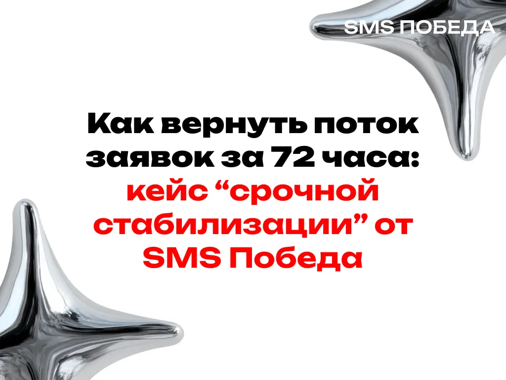Как вернуть поток заявок за 72 часа: кейс SMS Победа | Сетка — социальная сеть от hh.ru