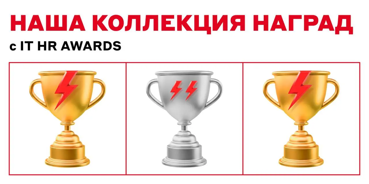 А что, если бы мы не выиграли? We guess we’ll never know 😎
↖️ 21 ноября мы ушли с целыми 3 наградами с финала премии IT HR Awards — конкурса инноваций в управлении человеческим капиталом | Сетка — социальная сеть от hh.ru