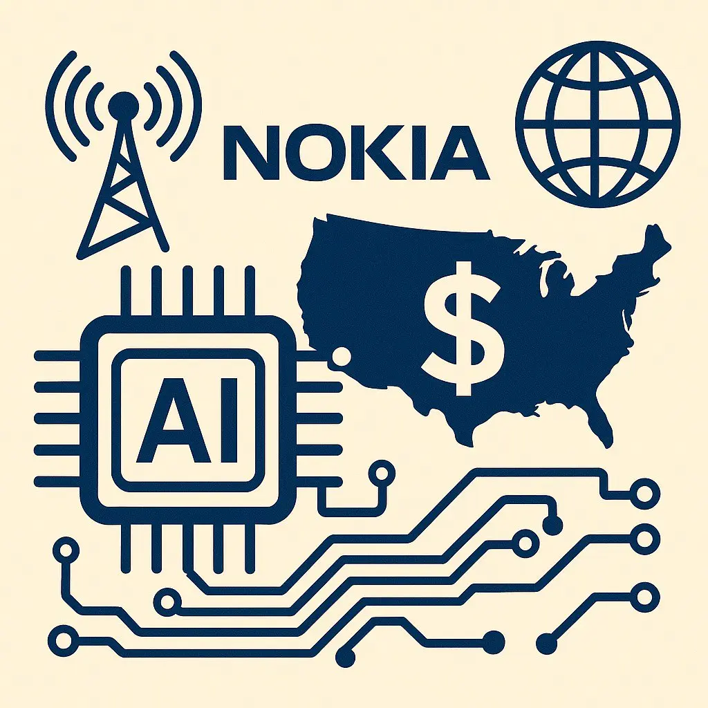 📌 Nokia инвестирует 4 млрд $ в США: ставка на ИИ-сети и производство
«Телесеть перестраивается под ИИ-эпоху — миллиарды направлены в R&D и фабрики»
Финская компания Nokia объявила о плане инвестиций н... | Сетка — социальная сеть от hh.ru