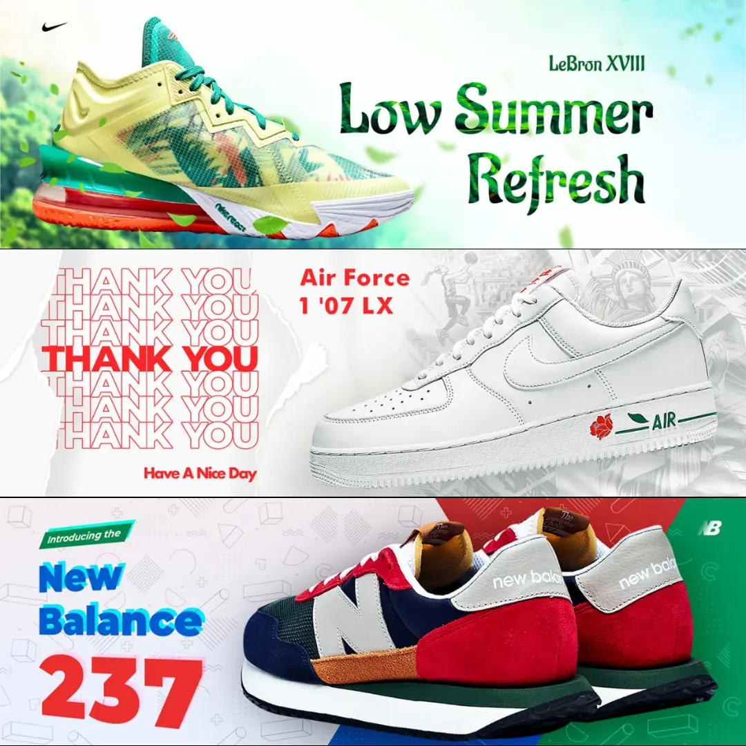 👟 Баннеры для главной страницы и карусели магазина кроссово | Сетка — социальная сеть от hh.ru