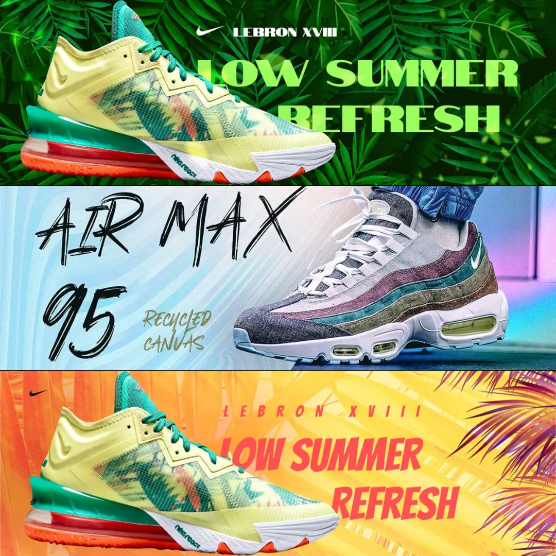 👟 Баннеры для главной страницы и карусели магазина кроссово | Сетка — социальная сеть от hh.ru