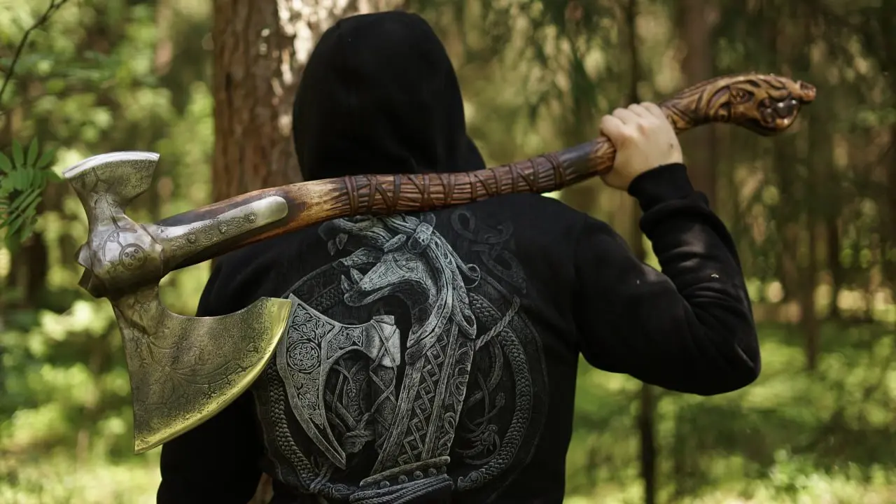 Левиафан (ориг. Leviathan Axe) — двуручный боевой топор, основное наступательное оружие Кратоса в игре God of War | Сетка — социальная сеть от hh.ru
