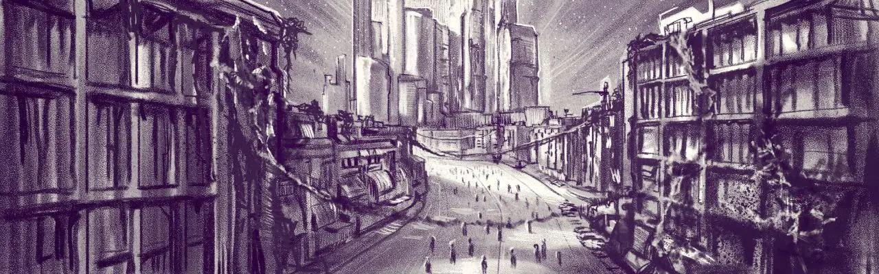 Серия иллюстраций. Эдакий мини-комикс. Рисовал для ребят из #Хабр | Сетка — социальная сеть от hh.ru