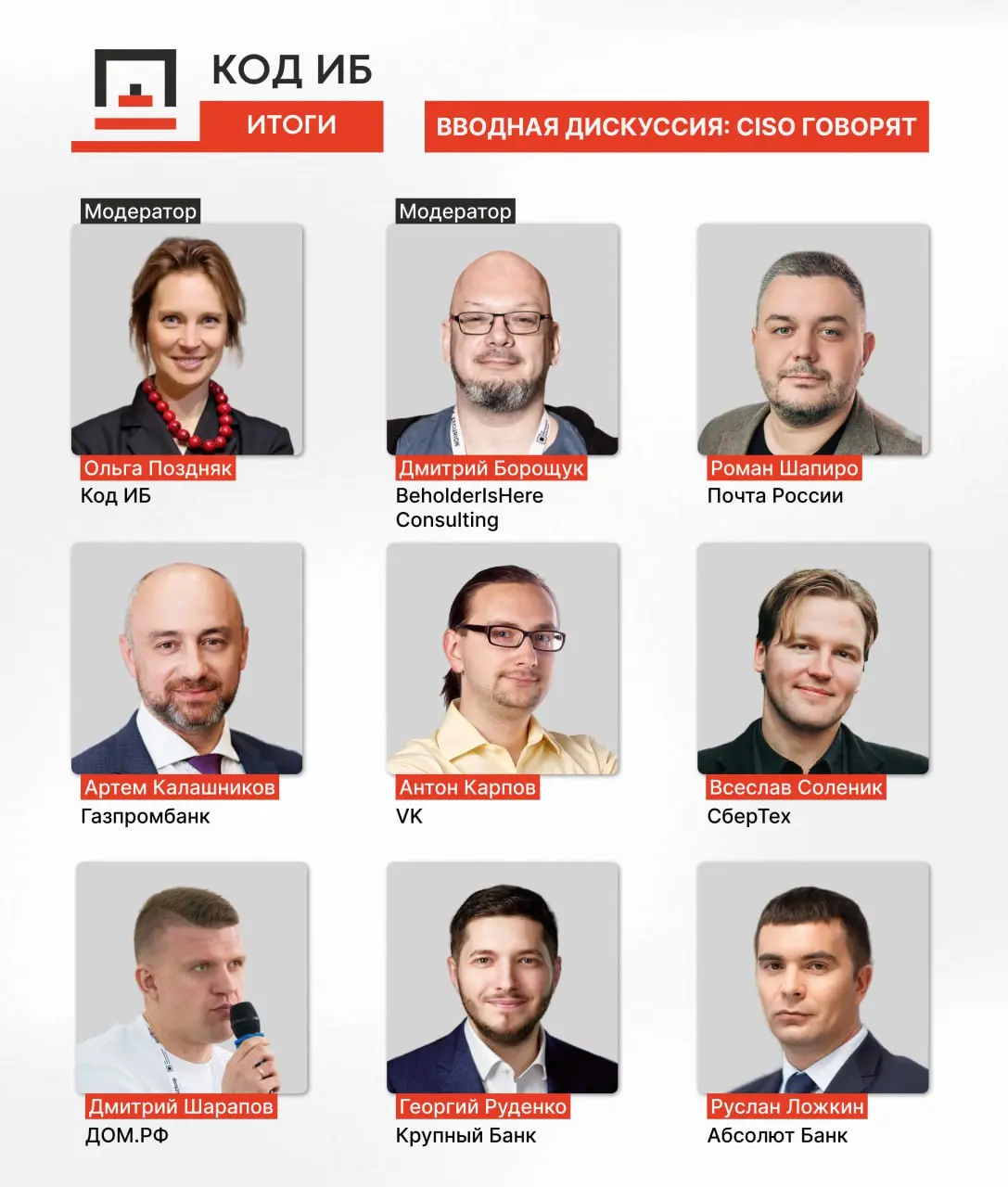 Главная аналитическая конференция Код ИБ ИТОГИ стартует уже через неделю!
🗓 4 декабря | Начало в 9:30
📍 Palmira Business Club
➡️ Регистрация
Мероприятие начнется с вводной дискуссии "CISO говорят", гд... | Сетка — социальная сеть от hh.ru