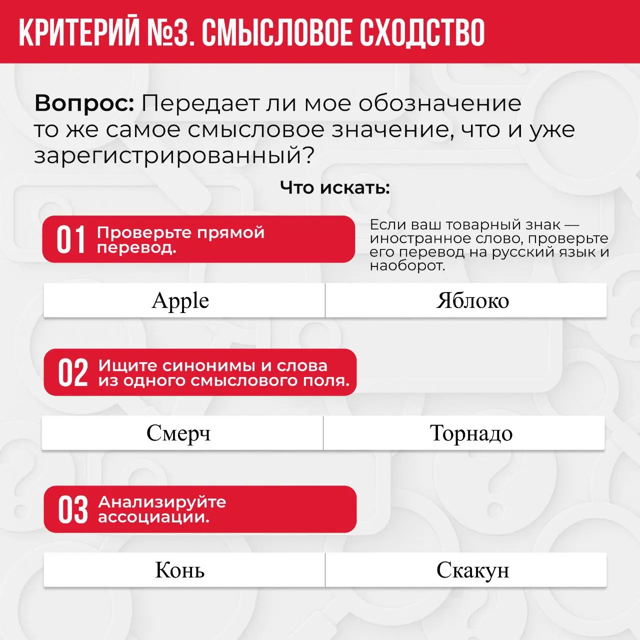 ➡️Главное требование Роспатента к товарному знаку — уникальность!
Роспатент безжалостно отклоняет около 70% заявок. Почему? Чаще всего из-за отсутствия уникальности | Сетка — социальная сеть от hh.ru
