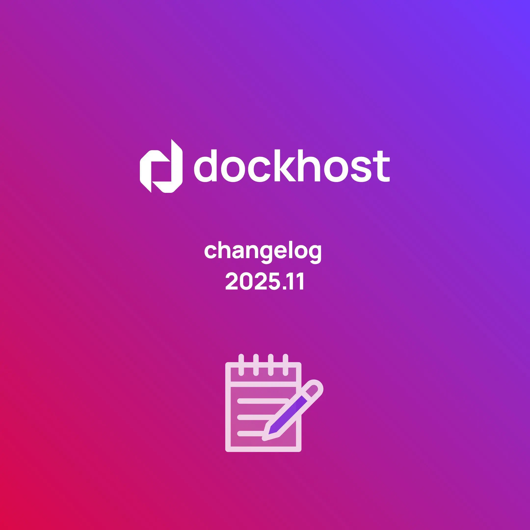Dockhost Сhangelog 2025.11
Дайджест обновлений, произошедших на платформе за месяц.
— В разделе «Настройки / DNS и сеть» добавлена возможность настроить связь между проектами | Сетка — социальная сеть от hh.ru
