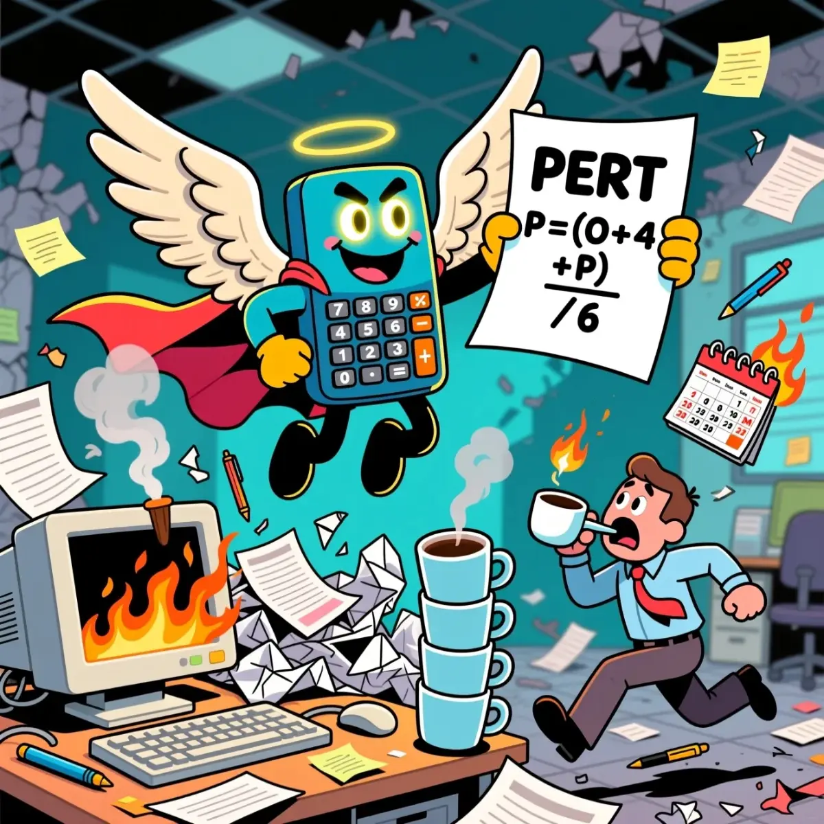 PERT-анализ (Project Evaluation and Review Technique) — это метод анализа задач для оценки времени, необходимого для завершения проекта.
Проще говоря, это способ учета неопределенности | Сетка — социальная сеть от hh.ru