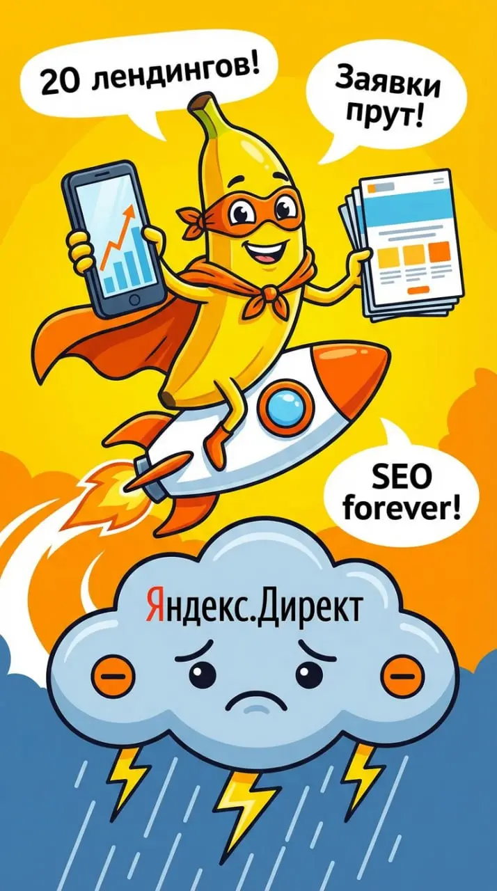 Забудь Директ: 20 SEO-лендингов = вечный трафик для сайта
Ох, скажите честно — хоть раз думали: “Ну кому вообще эти 20 лендингов нужны, кроме айтишников и SEO-фанатов?” А потом глянули на свой старый ... | Сетка — социальная сеть от hh.ru