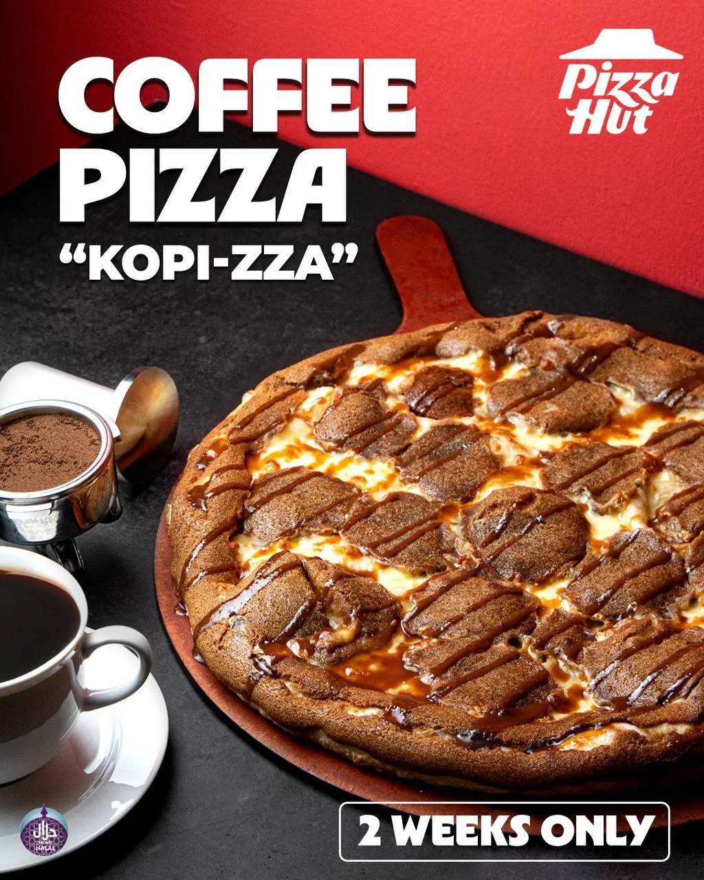 Лол, КОФЕЙНУЮ пиццу выпустил Pizza Hut в Брунее. Это пицца на тонком тесте с добавлением настоящего перемолотого кофе и кофейного соуса. Создатели обещают сытный и очень необычный, но бодрящий перекус | Сетка — социальная сеть от hh.ru