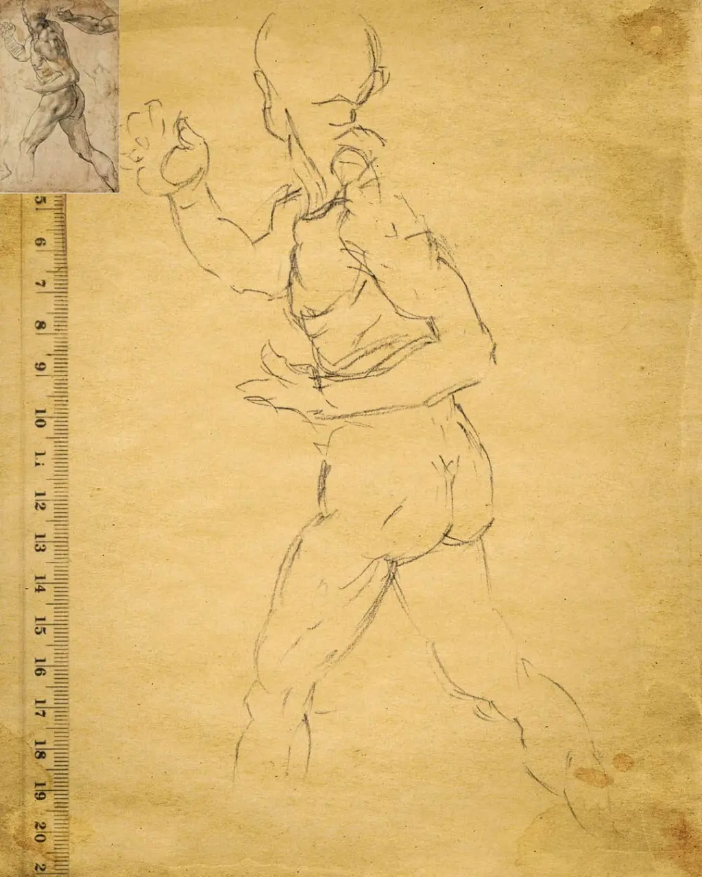 марафон «Рисуем каждый день» 7.0: Копии мастеров
Микеланджело Буонарроти. Подготовительный рисунок для фрески «Битва при Кашине» (так и не исполненной) 1505 - 1606.
Копия — уголь, бумага, А4.
 | Сетка — социальная сеть от hh.ru