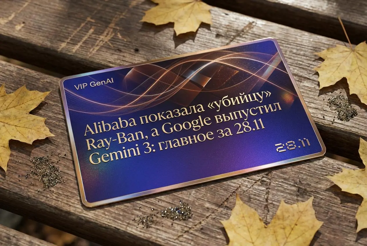 28 ноября 2025
Quark AI Glasses от Alibaba — очки с «глазами» и ушами
Alibaba выпустила умные очки на базе модели Qwen | Сетка — социальная сеть от hh.ru