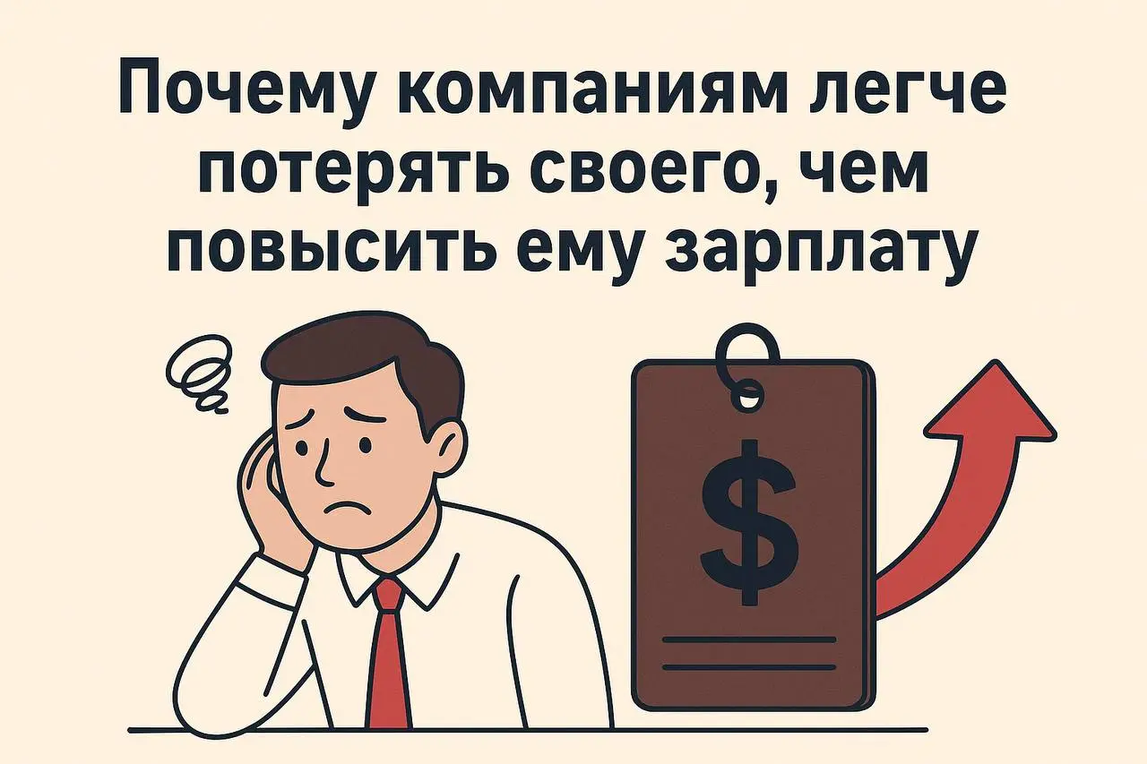 Почему компаниям проще потерять своего, чем поднять ему зарплату?
Ранее я задал вопрос: «Кто увольнялся и возвращался?» и он получил колоссальный отклик. Спасиб всем! Из чего родился этот материал | Сетка — социальная сеть от hh.ru
