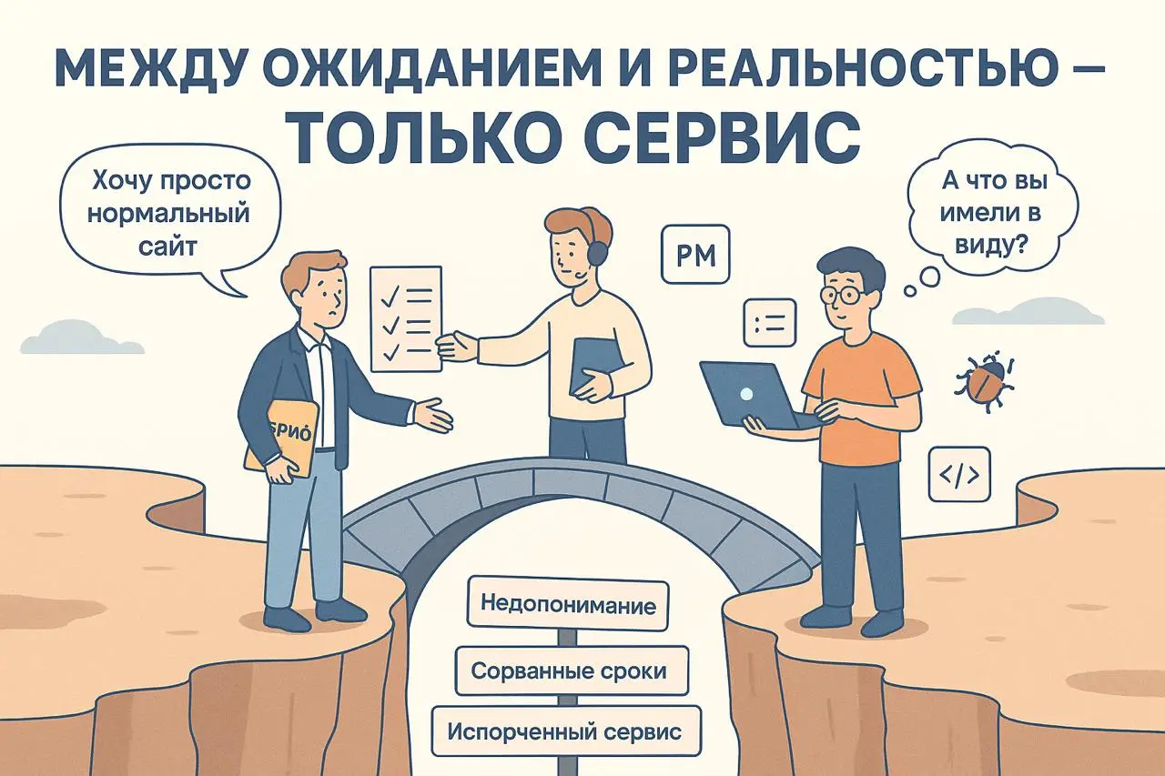 Есть заказчик. Есть исполнитель. А между ними — пропасть ожиданий | Сетка — социальная сеть от hh.ru