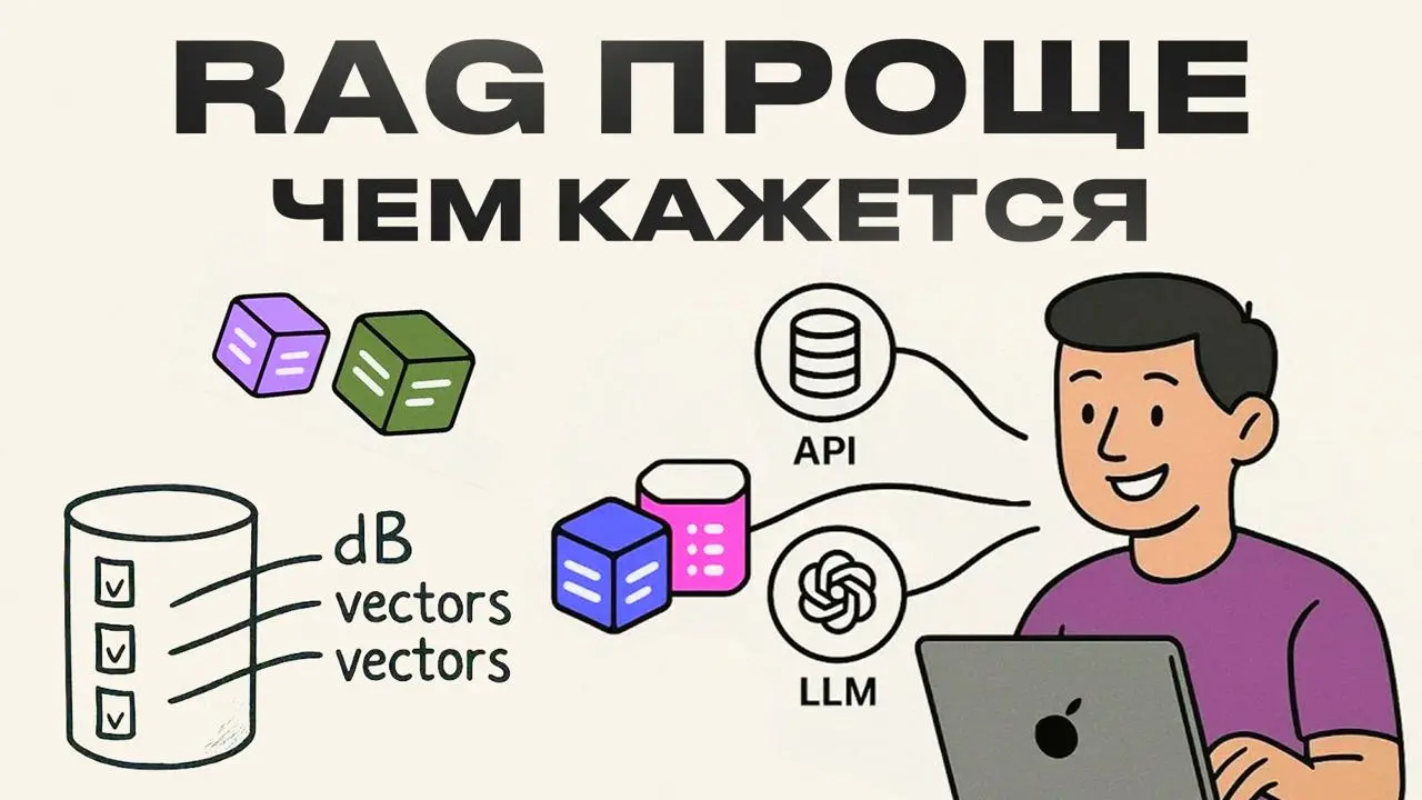 Ролик про RAG
Я посмотрел, что есть в доступе сейчас по RAG – понял, что столь краткого и исчерпывающего материала нет.
С этим намерением сделал для вас полноценный экскурс в технологию | Сетка — социальная сеть от hh.ru