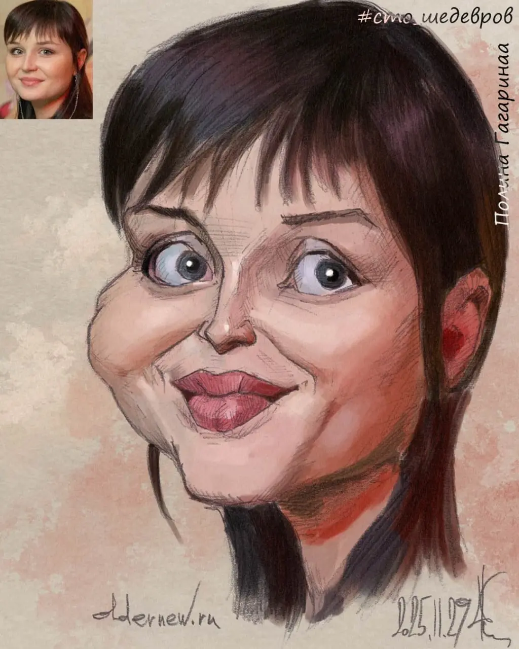 Полина Гагарина (для марафона "100 шедевров музыка").
.
#шаржназаказ #карандаш #быстроминискетч #цифроваяраскраска
#oldernewpencil #oldernewdigital
#ondailyart
#стошедевров #стошедевровмузыканоябрь
 | Сетка — социальная сеть от hh.ru