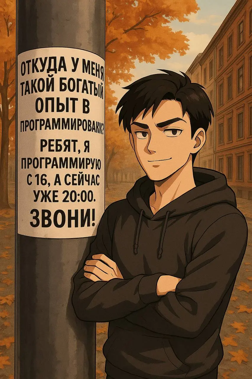 «Senior developer»
🍊 Рубрика: Воскресная манга
Сгенерировано через ИИ
Всем «Senior’ам» специалистам, после онлайн курсов посовещаться 😬
Бустануть ⬆️ | Мой Pinterest
#ДубовсковПсихологияКода #Воскресна... | Сетка — социальная сеть от hh.ru