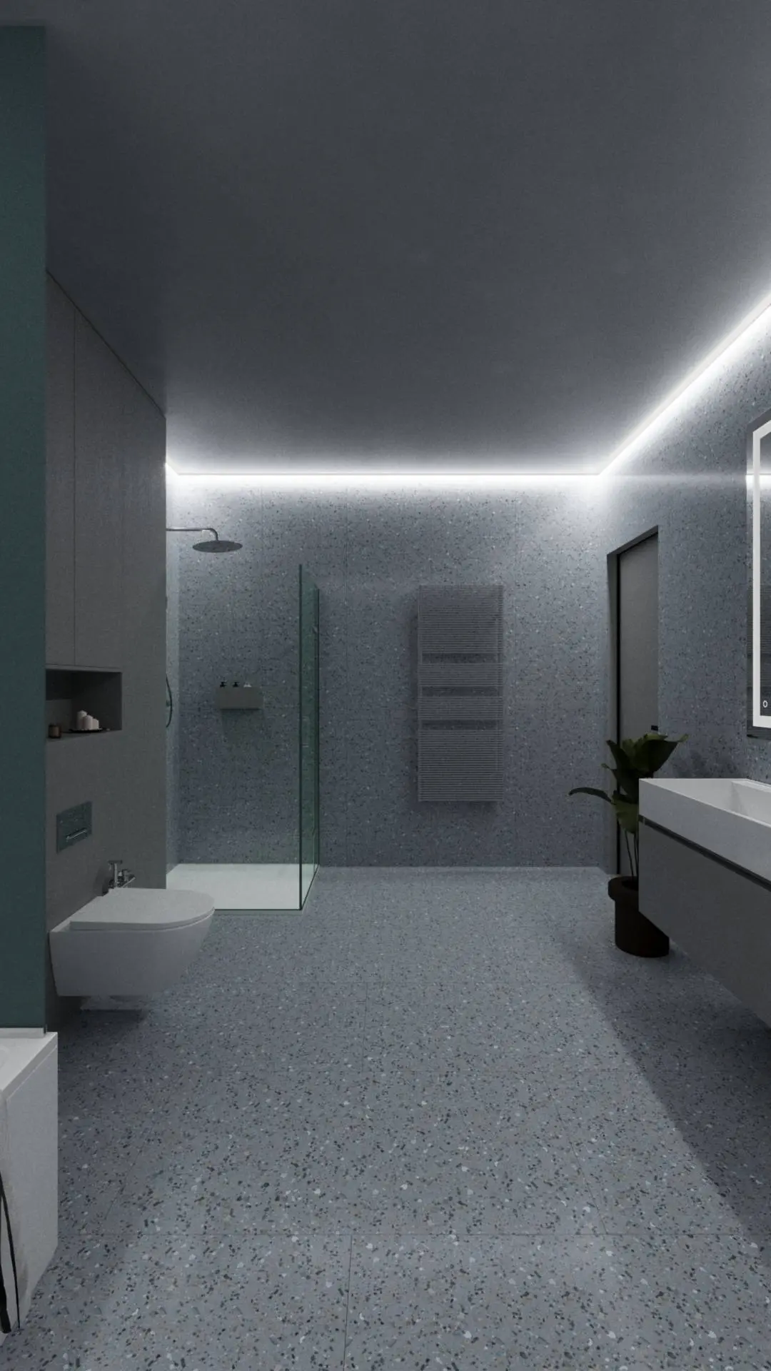 Коллеги, продолжаю рубрику «ищу работу» 👀
Делал тестовое для Zems.pro — визуализацию ванной с их моделями | Сетка — социальная сеть от hh.ru