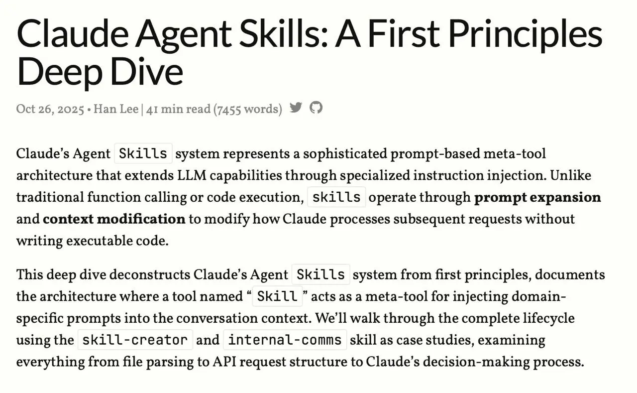 Наткнулся на огромную статью про Skills в Claude Code
Я сам еще толком их не применяю, но кажется после это лонгрида с полным разбором что с ними можно делать, как они работают, когда уместны… в общем... | Сетка — социальная сеть от hh.ru