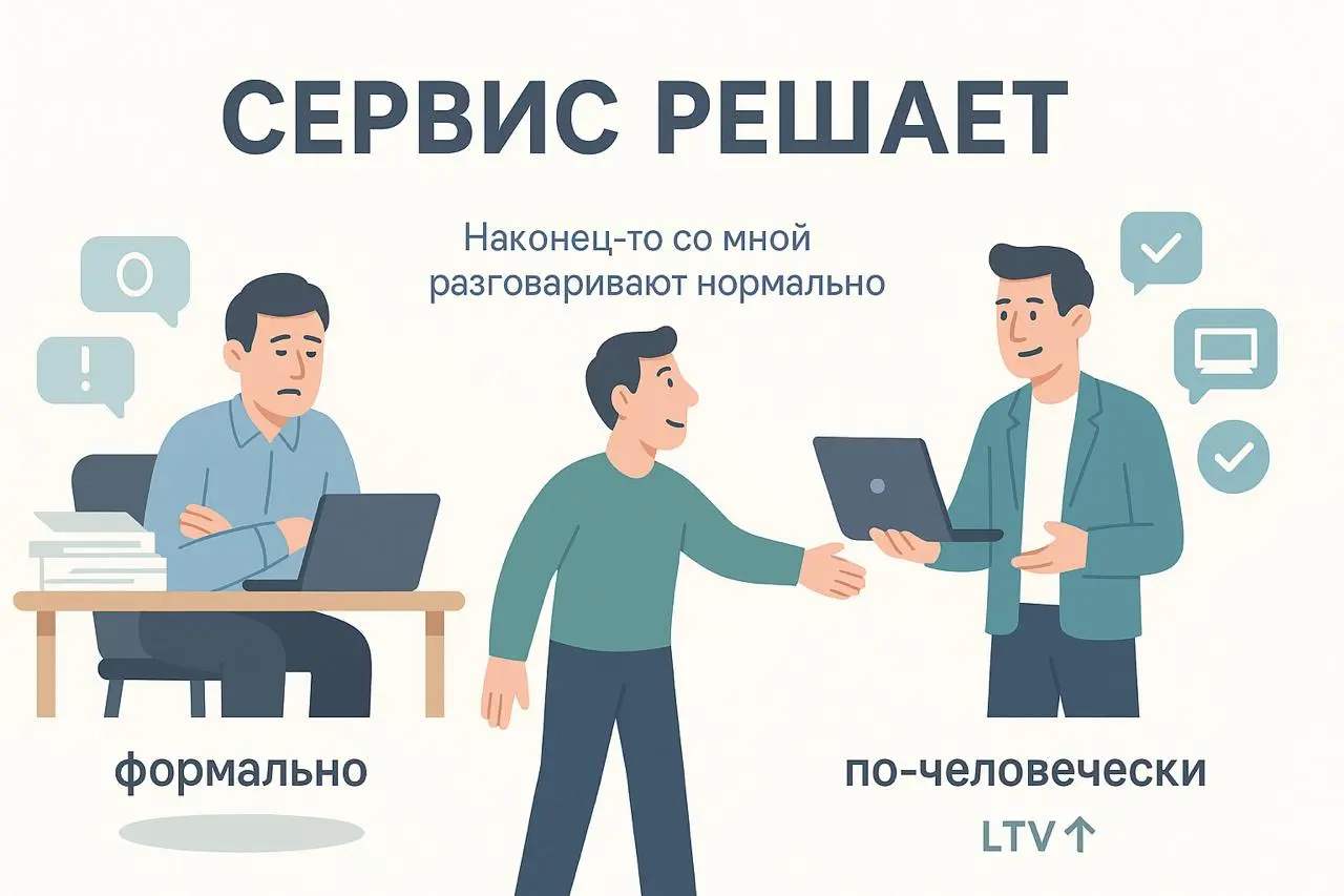 О сервисе, который не всегда выгоден — но всегда важен
Последние недели снова подтверждают одну простую вещь: сервис — это не про прибыль здесь и сейчас. Это про то, чтобы клиент дошёл до результата | Сетка — социальная сеть от hh.ru