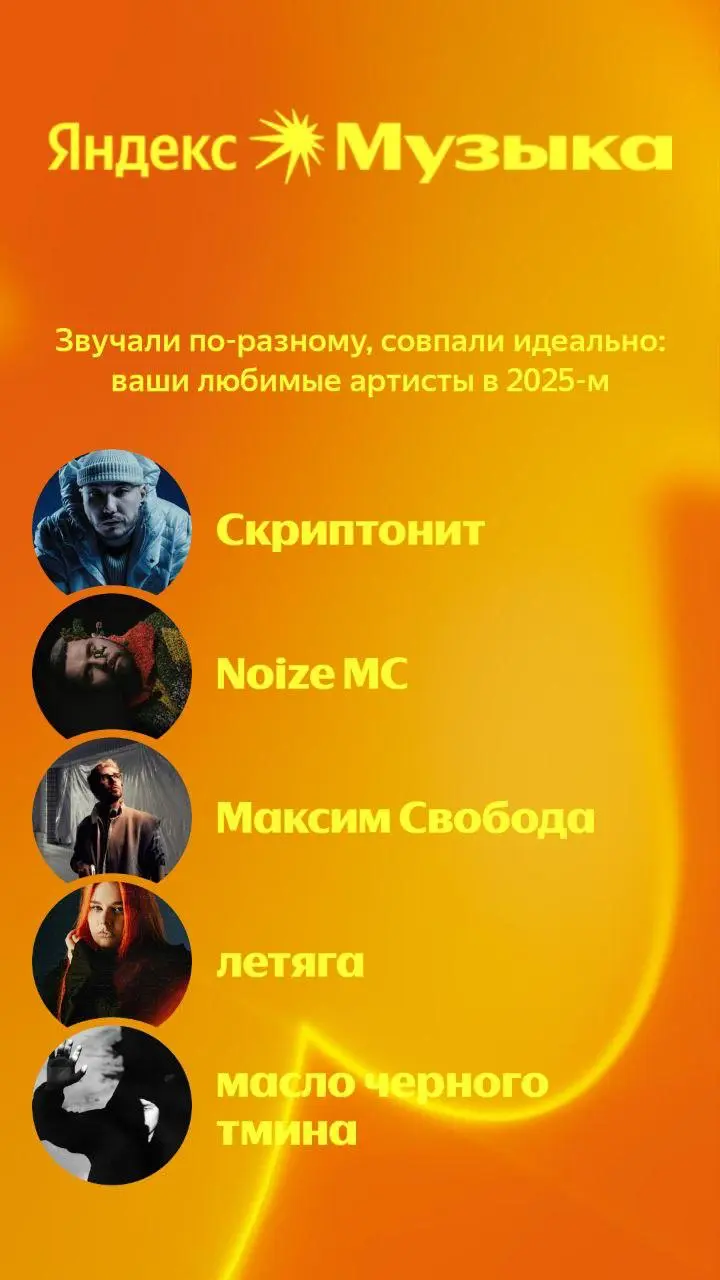 🎵 Музыкальные итоги года: что играло в моих наушниках
Яндекс | Сетка — социальная сеть от hh.ru